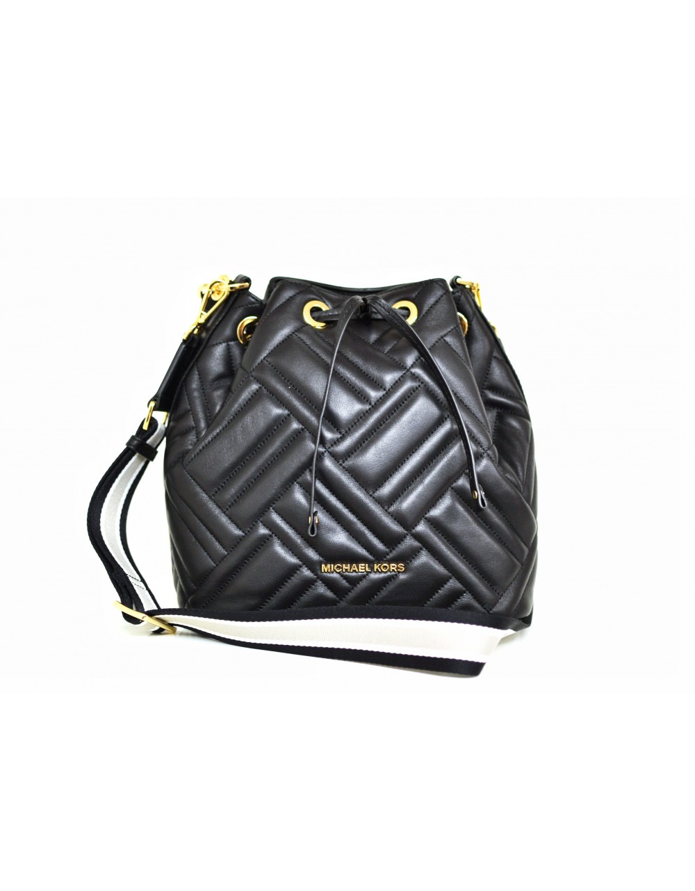 michael kors md bucket bag leather
